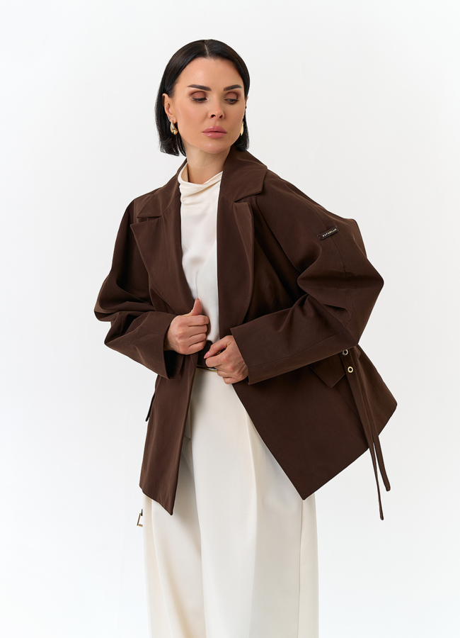 Женская куртка с объемными рукавами модель № 32560 универмаг малина