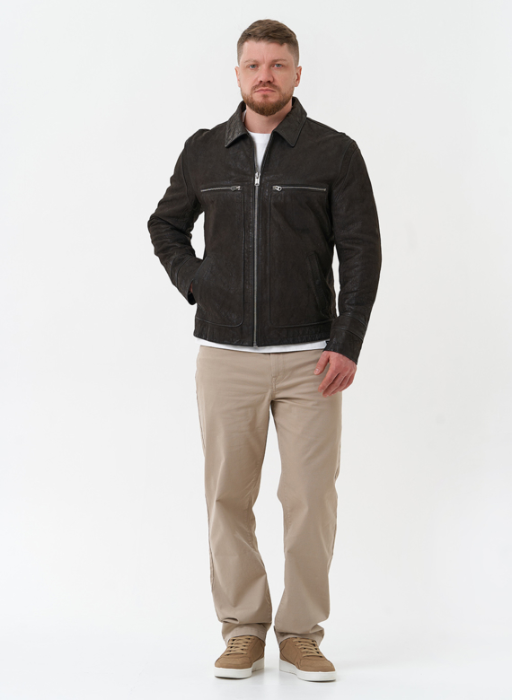 Мужская куртка из натуральной кожи 