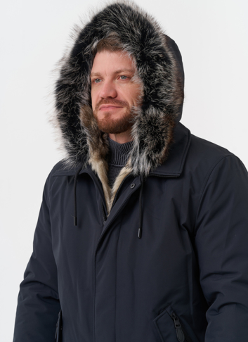 Парка мужская на мехе из волка