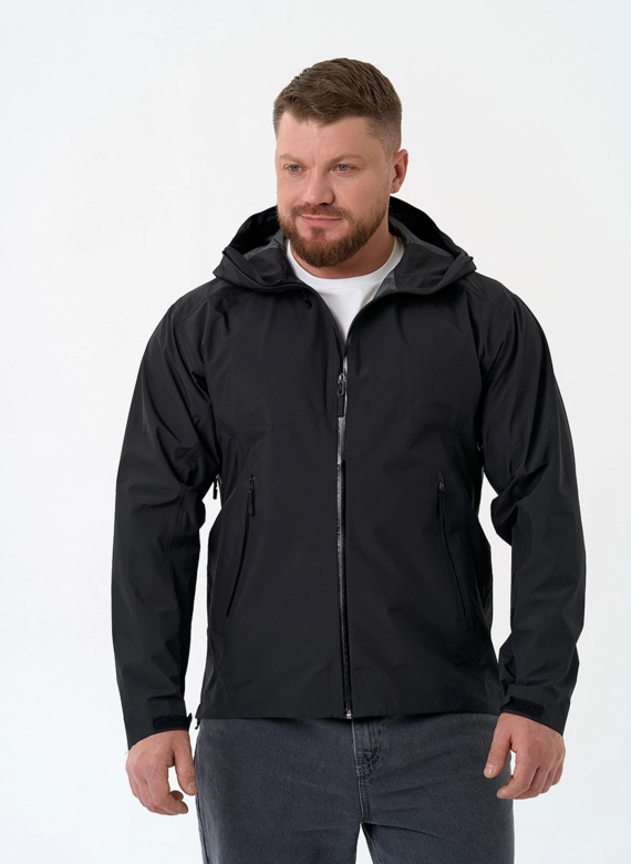 Мужская ветровка черного цвета фото