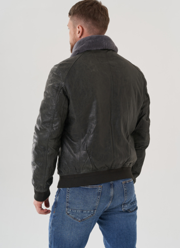 Мужская куртка из натуральной кожи 