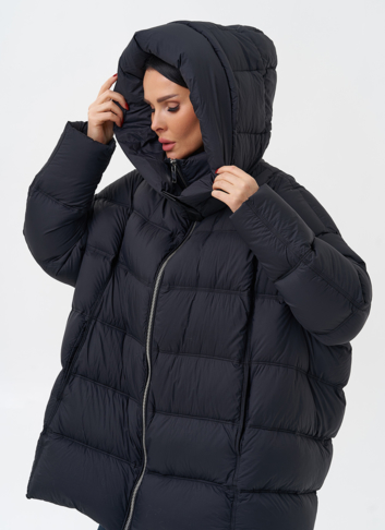 Женский пуховик с капюшоном 