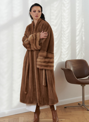 Женская шуба из скандинавской норки