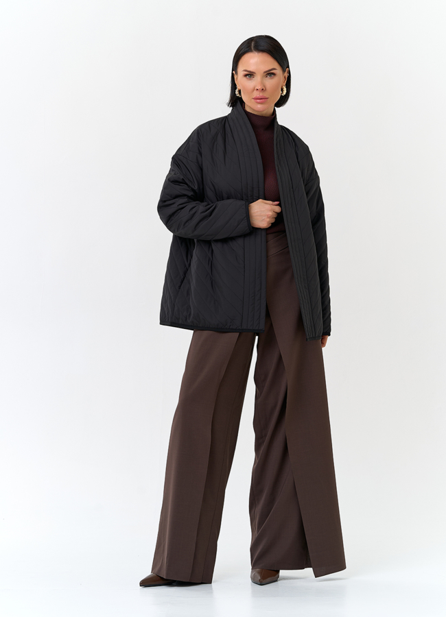 Женская куртка кимоно с поясом модель № 32801 универмаг малина