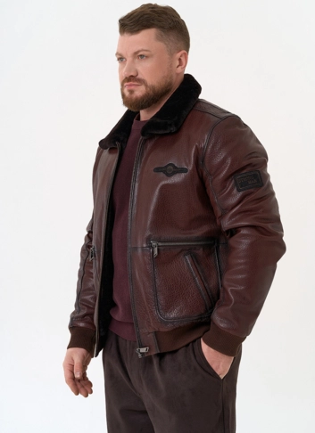 Мужская натуральная дубленка