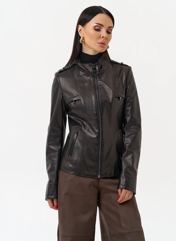 Женская кожаная куртка