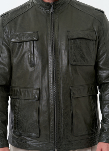 Мужская куртка из натуральной кожи