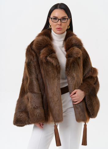 Болеро из меха бобра