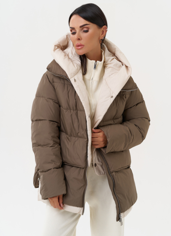 Женская зимняя куртка с капюшоном