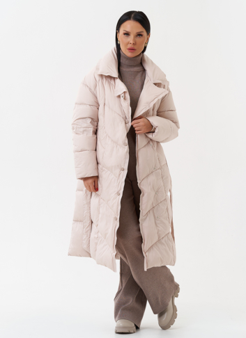 Женский пуховик с капюшоном 