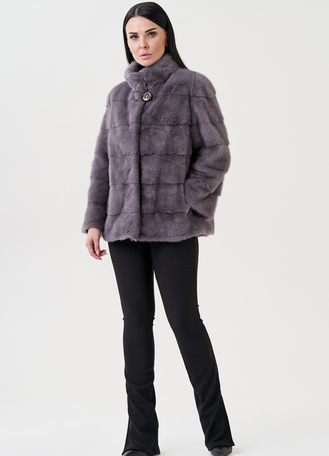 Шуба из норки  модель № 25894 универмаг малина