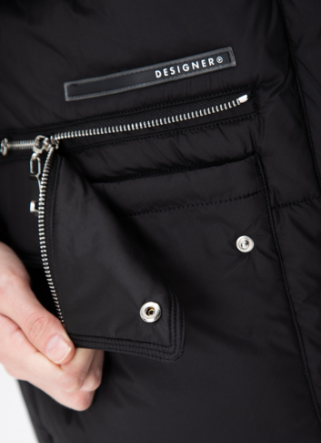 Женский пуховик с капюшоном 