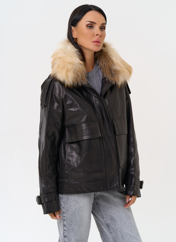 Куртка из натуральной кожи с мехом