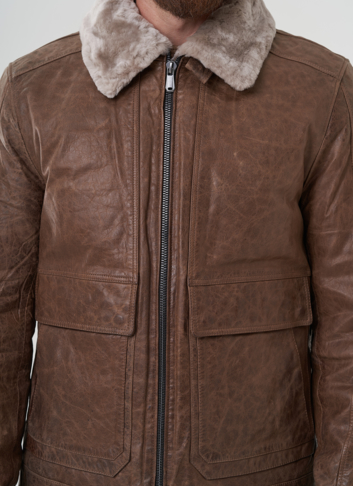 Куртка мужская из натуральной кожи 