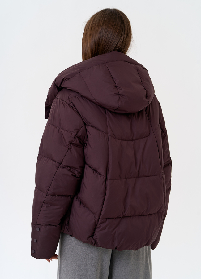 фото Женский пуховик с капюшоном модель № 31395