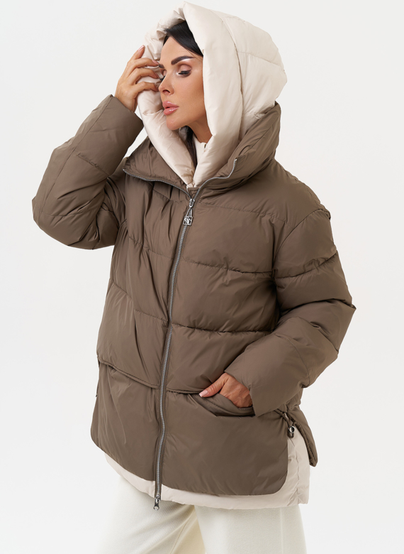 Женская зимняя куртка с капюшоном