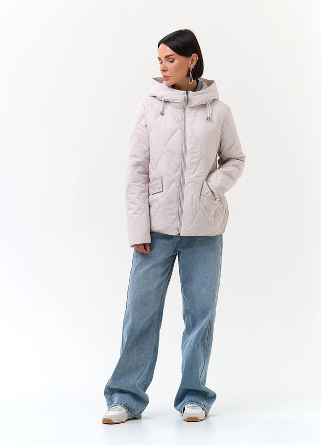 Женская куртка с капюшоном модель № 33796 универмаг малина